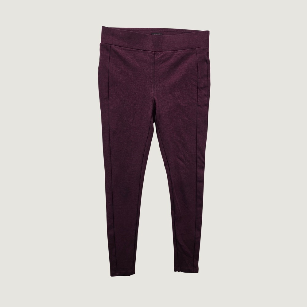 Loft Womens Burgundy Maroon Skinny Leggings Stretch Pull On Pants Size M 476124